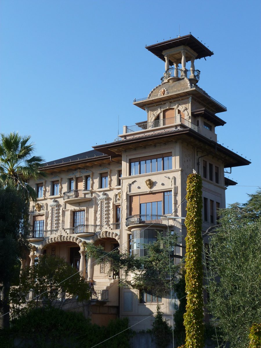 Villa Grock in Imperia, seen from the southeast